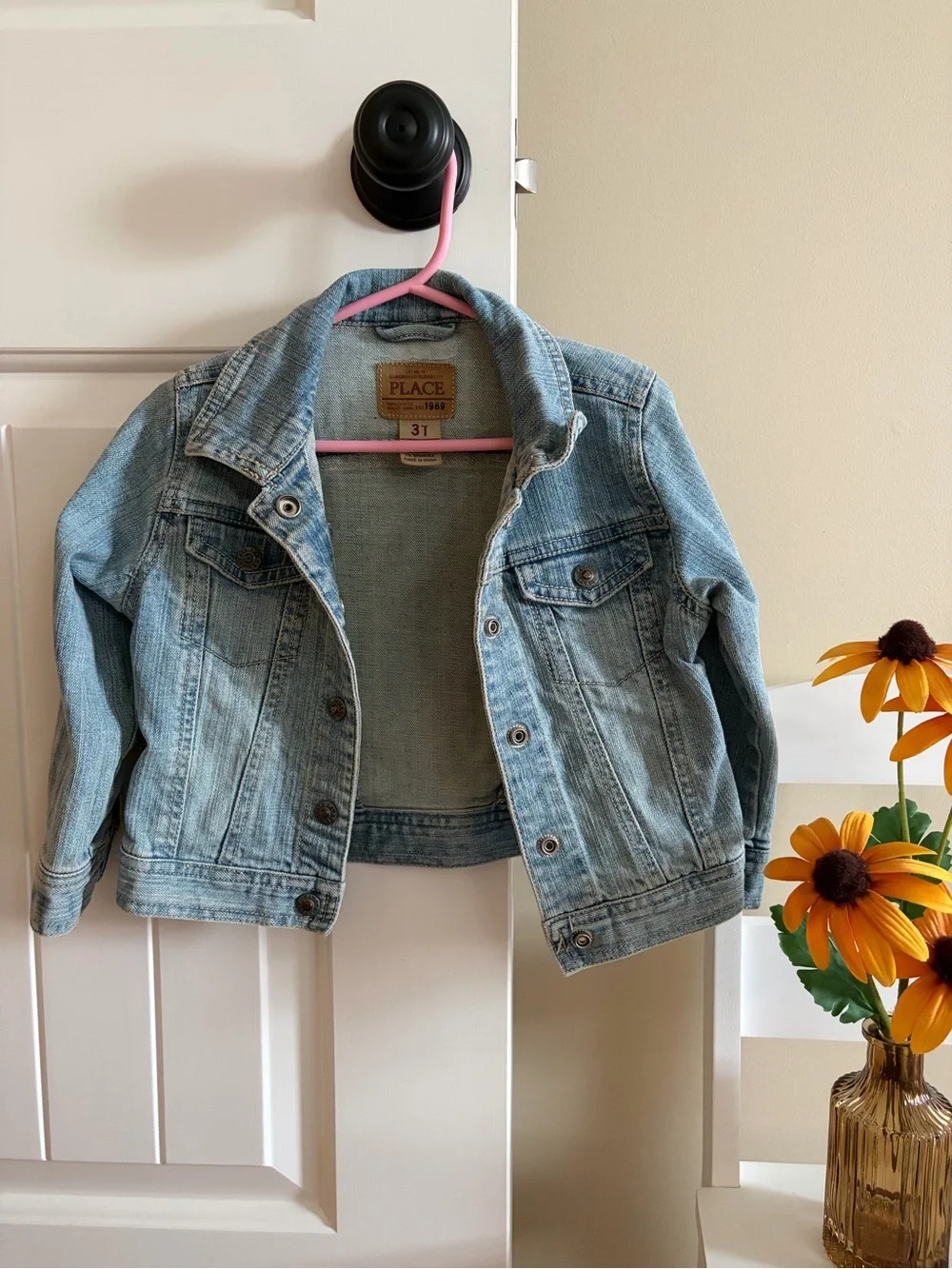 The Children's Place Toddler Girl Light Wash Denim Jacket - Light Blue